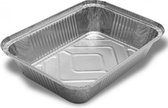 VOORDEELPAK: 5 Pakjes van Aluminium rechthoekige voedsel containers, 1000 ml - verpakking van 10 containers