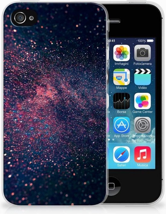 noedels Voorzichtigheid vrouw iPhone 4 | 4s TPU-siliconen Hoesje Design Stars | bol.com