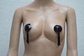 Autocollants de mamelon en forme de coeur noir Nipple Adhesive Nipple Glands Nipple Sticker