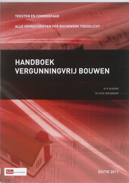 Handboek vergunningvrij bouwen - cover