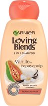 Garnier Loving Blends Vanille & Papayapulp 2in1 Shampoo - 250 ml - Normaal Haar