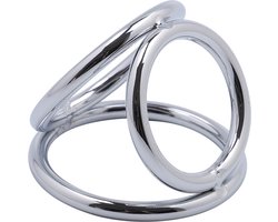 Banoch - Triple cockring metaal medium ∅ 32 - ∅ 40 - ∅ 45 | penisring