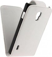 Xccess Leather Flip Case LG Optimus L7 II White
