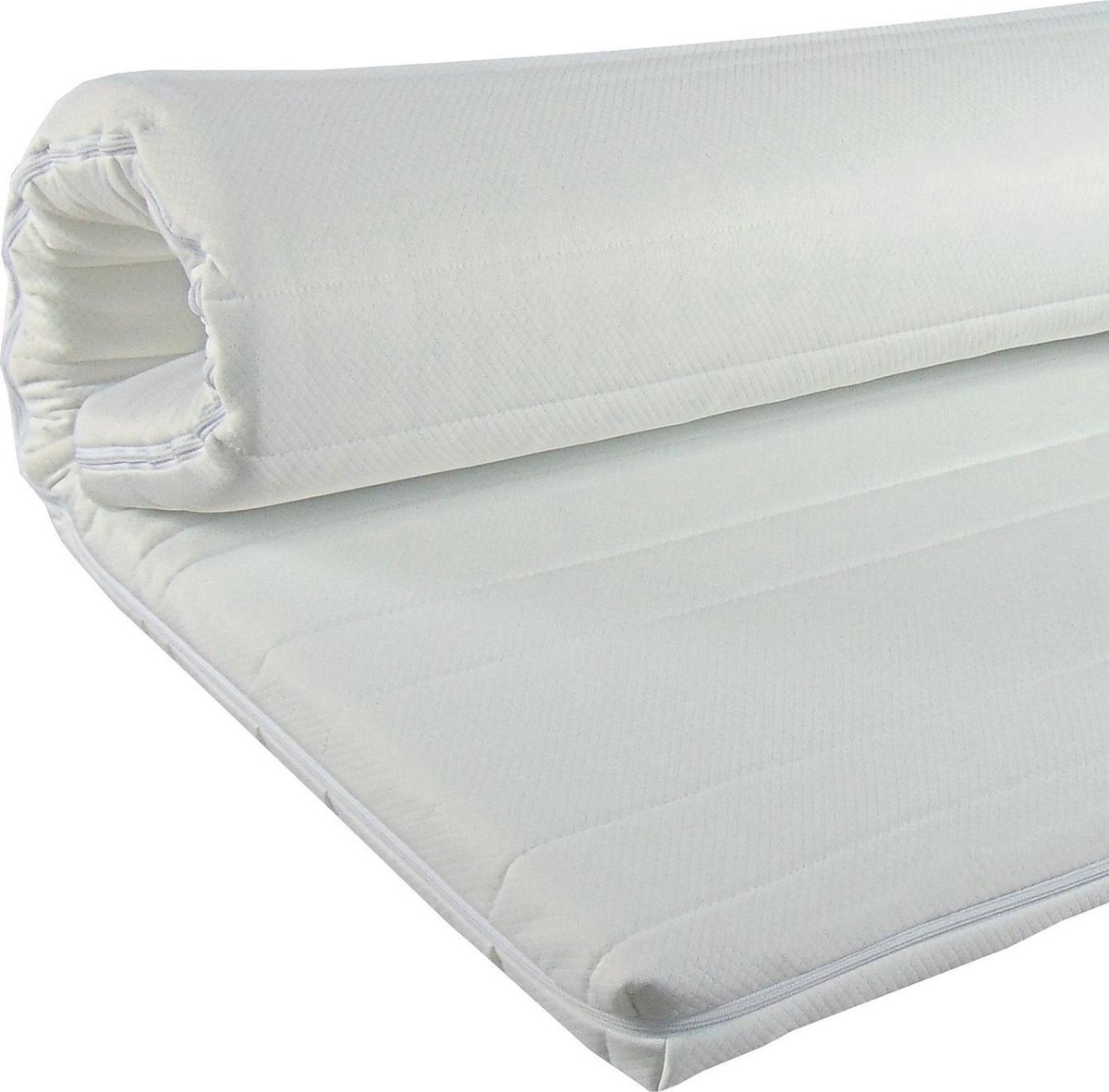 Slaaploods.nl Topdekmatras - Koudschuim Comfort - 90x210 cm - Dikte 8 cm Wit