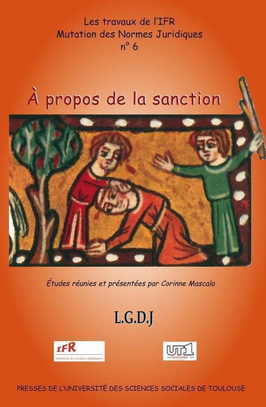 Travaux de l’IFR - À propos de la sanction - cover
