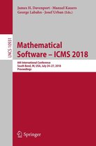Lecture Notes in Computer Science 10931 - Mathematical Software – ICMS 2018