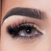 Almas Lenses in kleur "HAZELNUT" natuurlijke jaarlenzen, Hazel, Bruin