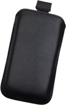Samsung Galaxy A8s Hoesje - Insteek Cover Echt Leer Zwart