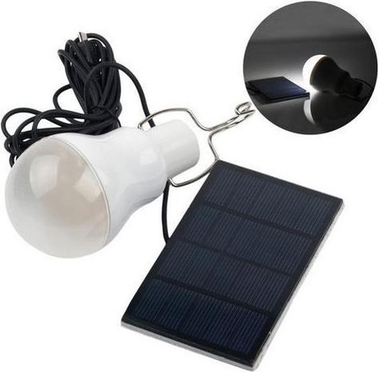 Octrooi vergroting Inleg Solar LED lamp bulb reisset | bol.com