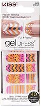 kiss - Gel dress peel-off removal full/art 40+ gel strips GPD15