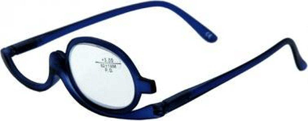 Make-up bril blauw +4.0
