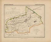 Historische kaart, plattegrond van gemeente Bathmen in Overijssel uit 1867 door Kuyper van Kaartcadeau.com