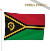 Vanuatuaanse Vlag Vanuatu 100x150cm - Kwaliteitsvlag - Geschikt voor buiten