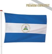 Nicaraguaanse Vlag Nicaragua 200x300cm - Kwaliteitsvlag - Geschikt voor buiten
