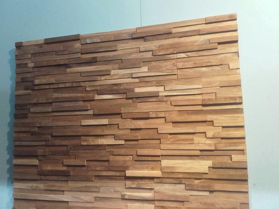 sofa Vervelen Fondsen 3D wandpanelen - Houtstrips Sense XL Woody Wood Panel | bol.com