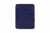 Magic Wallet Portemonnee met Muntvak Leder Blauw