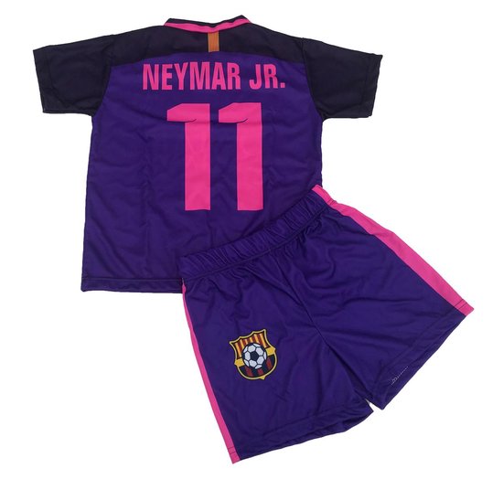 Geniet Stamboom Ontspannend Barcelona - Neymar 11 - Set Shirt & Broek - Size 6 jaar - Paars | bol.com