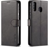 Luxe Book Case - Samsung Galaxy M20 (Power) Hoesje - Zwart