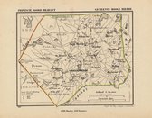 Historische kaart, plattegrond van gemeente Hooge Mierde in Noord Brabant uit 1867