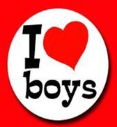 Button I love boys