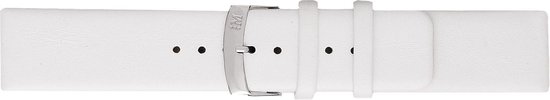 Morellato PMX017LARGE IG horlogebandje - Leer - Wit - 18 mm