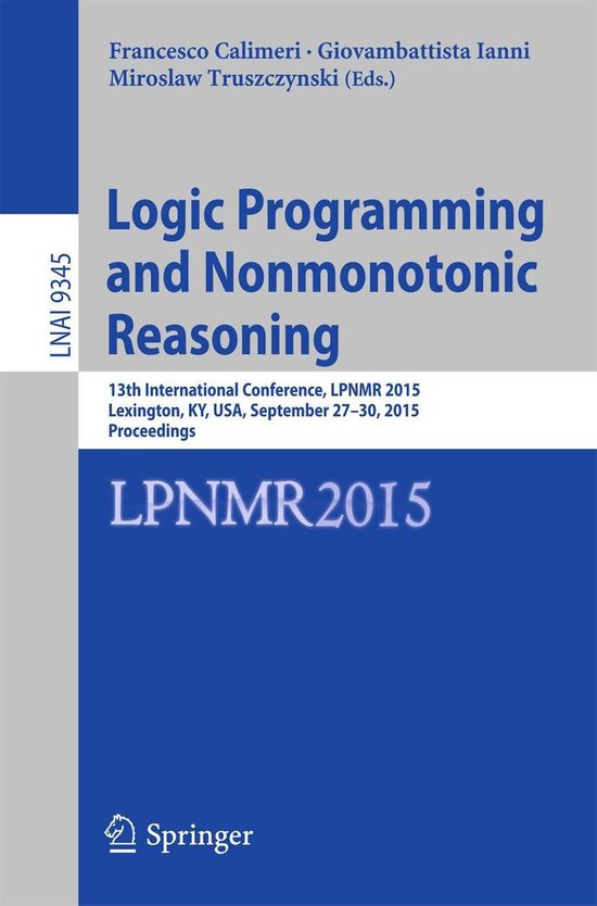 Springer Nature Proceedings Computer Science - Logic Program ... - cover