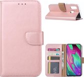 Boekmodel Hoesje Samsung Galaxy A40 - Roségoud