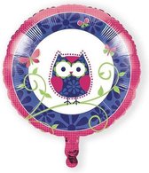 Qualatex - Folieballon Happy Birthday Owl Pal 45 cm