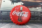 Coca Cola Metalen Wanddecoratie 40 x 40 x 5 cm Kroonkurk Flessendop