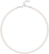 ARLIZI 1178 Collier de perles - Femme - Argent 925 - 42 cm - 6 mm - Wit