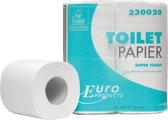 12x Europroducts toiletpapier, 2-laags, 200 vellen, pak a 4 rollen