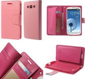 Mercury Rich Dairy wallet case hoesje Samsung Galaxy E5 licht roze