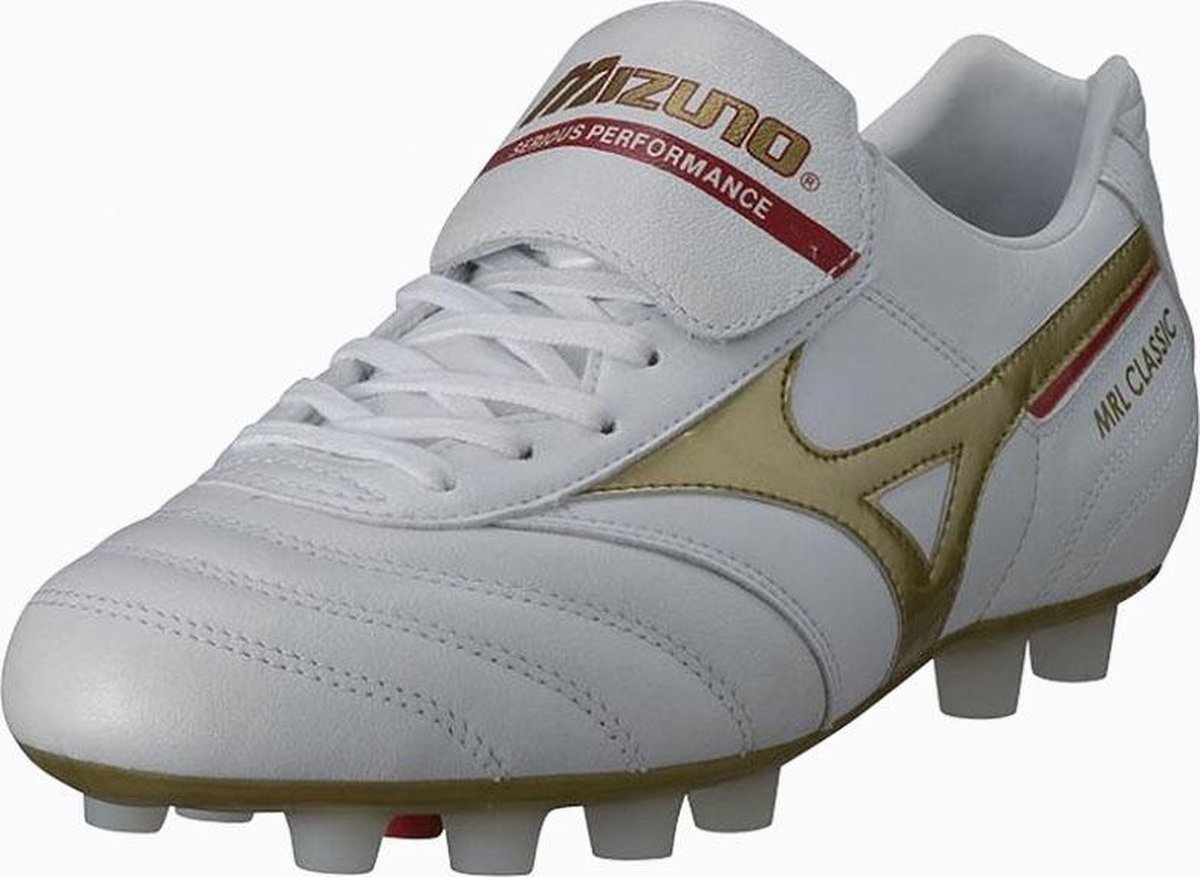 Mizuno MRL Classic MD Voetbalschoenen Mannen Maat 42.5 Wit Goud Rood bol