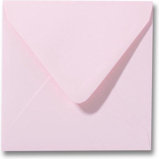 Enveloppe 16 x 16 Rose clair, 25 pièces