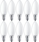 10 stuks - Philips LED kaarslamp 2.2-25W/827 E14 2700K Mat 250lm