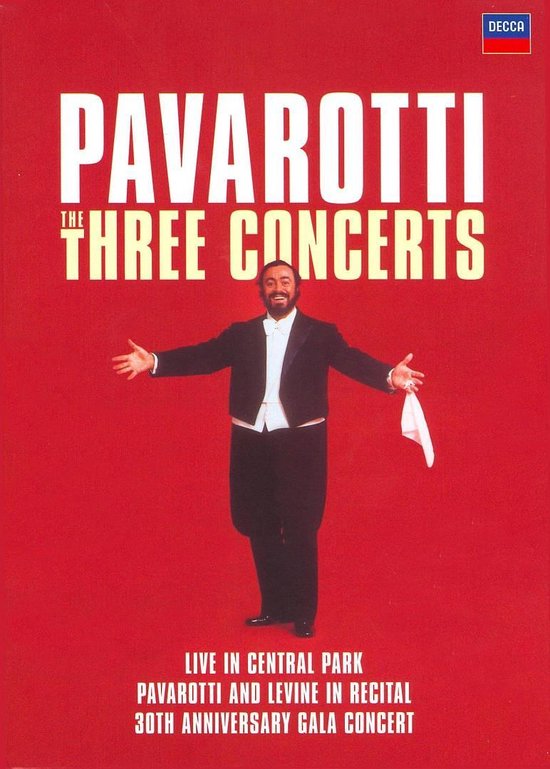 Cover van de film 'Pavarotti - Three Concerts'