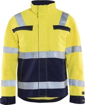 Blåkläder 4087-1514 Multinorm jas Geel/Marineblauw maat 4XL