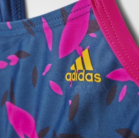 Adidas 3-Stripes Bikini - Meisjes - Blauw/Roze maat 140 | bol.com