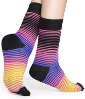 Happy Socks sokken Stripe zwart roze geel blauw Unisex - Maat 36-40