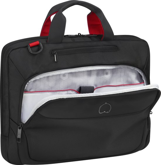 Delsey Parvis Plus Laptoptas 1 Compartment 15 6 inch Zwart bol
