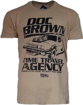 Back To The Future Doc Brown Traveling Agency Heren T-shirt M