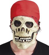 Latex masker Piratenschedel met bandana