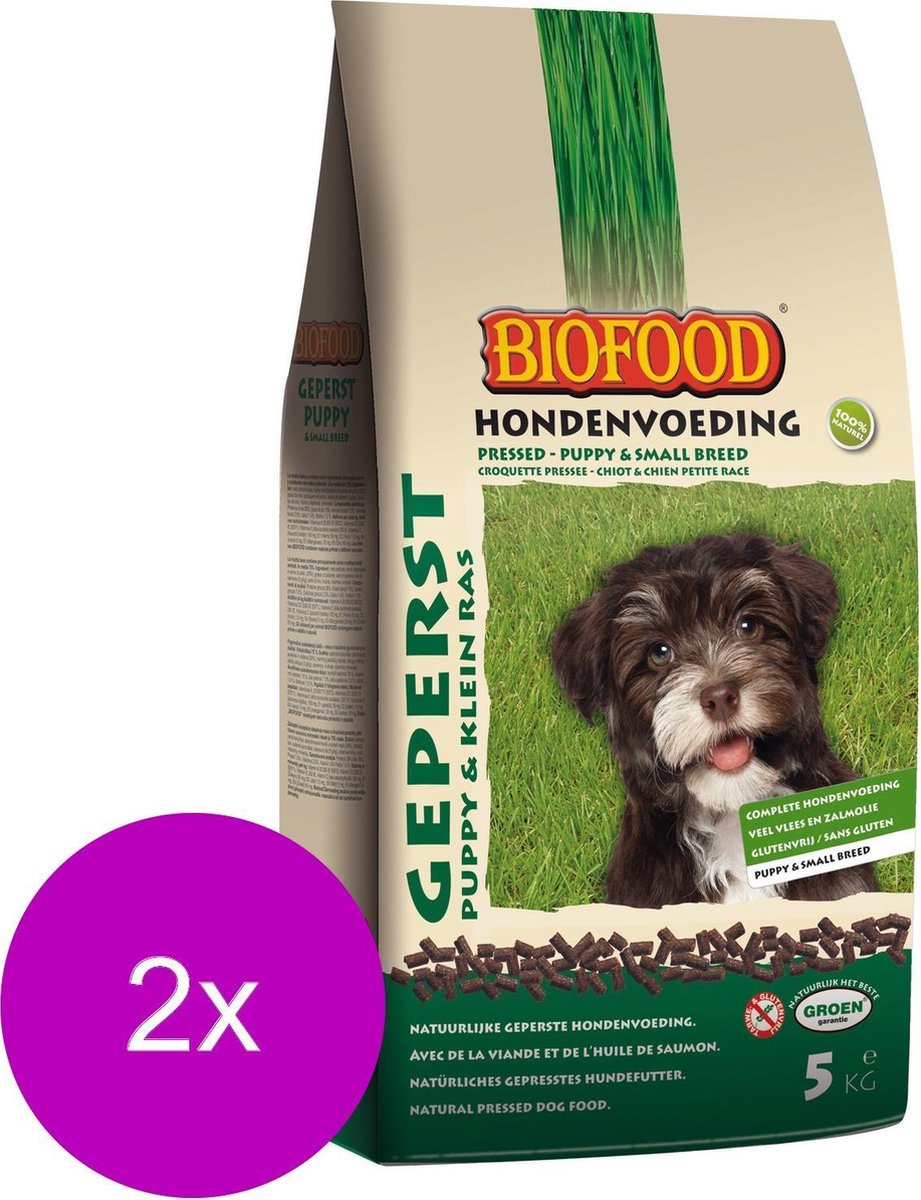 Bf Geperst Puppy & Kleine Rassen - Hondenvoer - 2 x 5 kg
