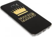 Goud King hoesje Geschikt voor Samsung Galaxy S7 Edge
