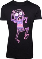 Rick & Morty - Neon Morty T-Shirt - Zwart - S