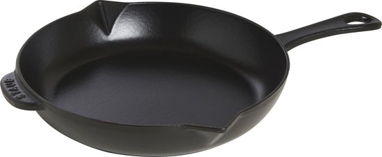 Staub koekenpan - gietijzeren steel - 26 cm - zwart | bol.com