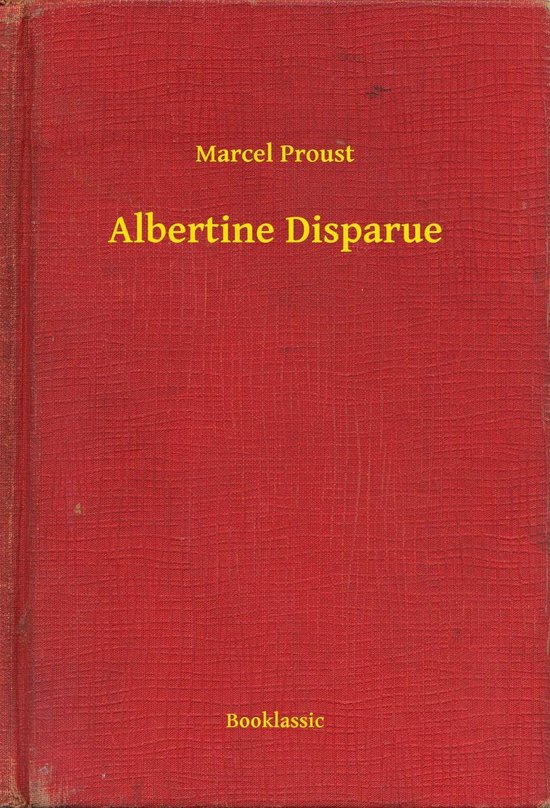 Albertine Disparue - cover