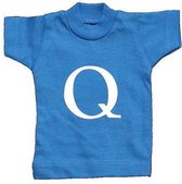 Naamslinger Lettershirts blauw Q