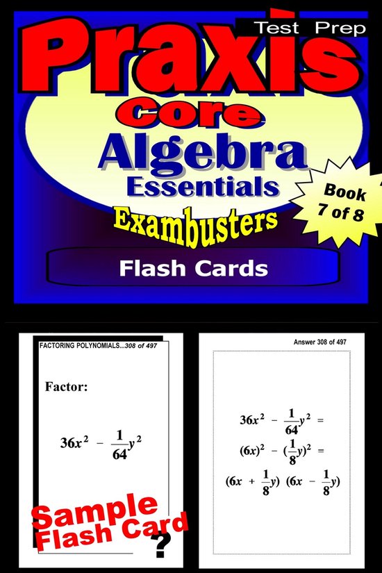 Exambusters PRAXIS Core 7 - PRAXIS Core Test Prep Algebra Re ... - cover