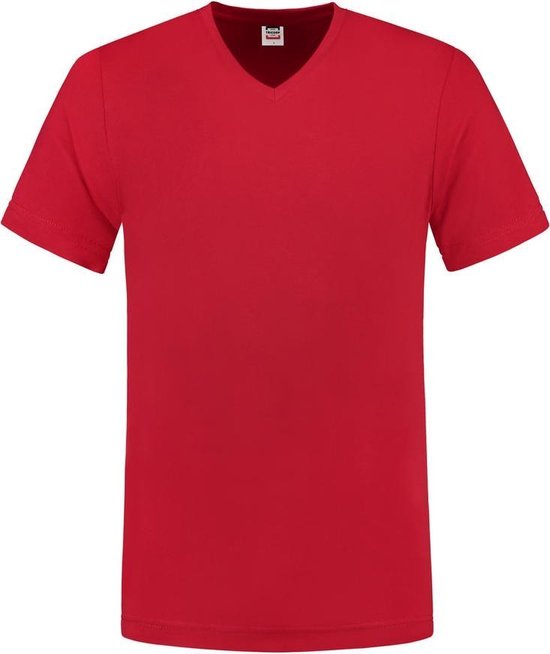 Tricorp 101005 T-Shirt V Hals Slim Fit Rood